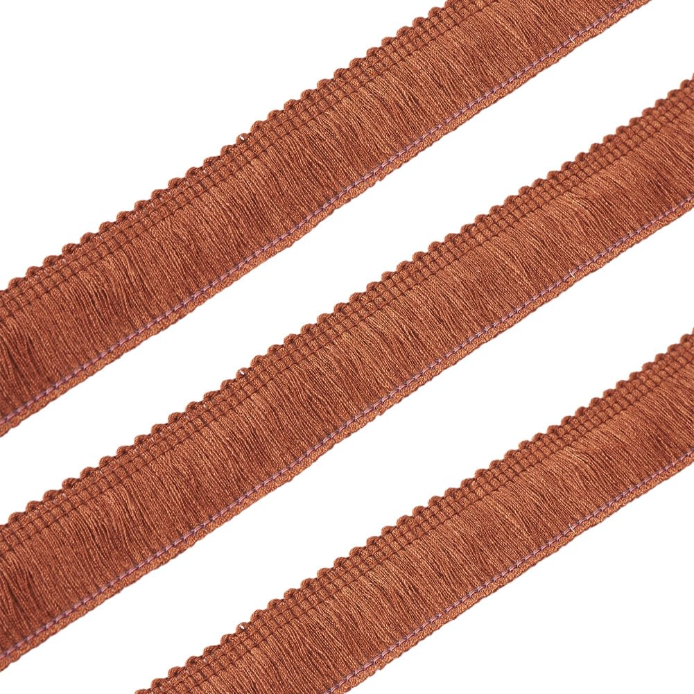 Cheriswelry Nastro in fibra di poliestere, con nappe, frange e pizzo, larghezza 25 mm, per vestiti, cucito, abiti da sposa, tende, decorazioni per la casa (turchese chiaro