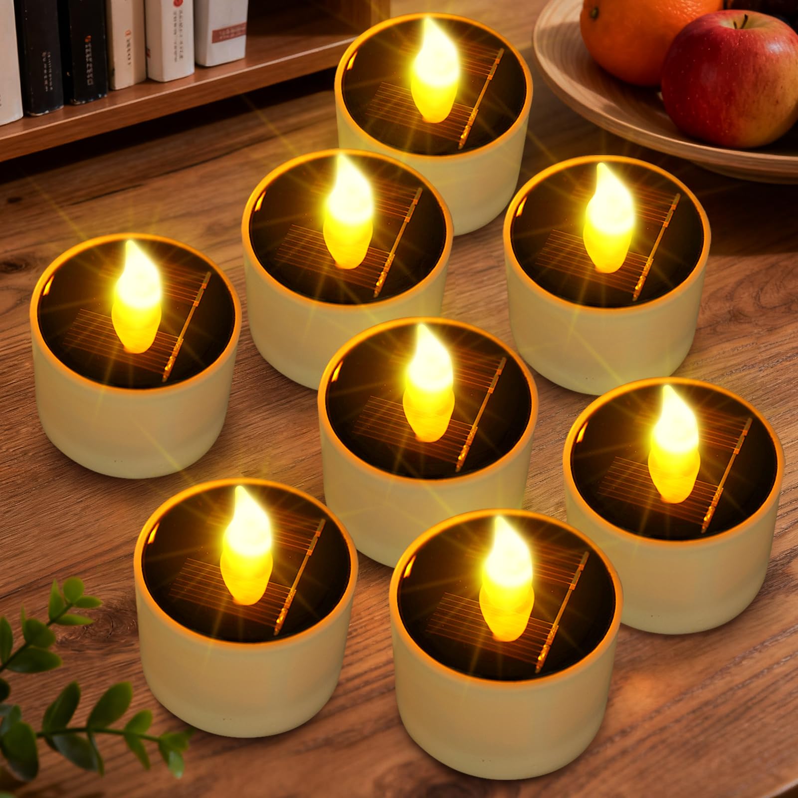 Amazon.com: Solar Tea Lights Outdoor Waterproof - 8 Pack