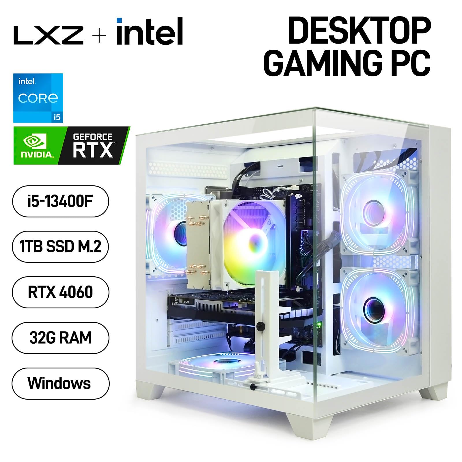 Amazon.com: Gaming Desktop Intel Core I5-13400F 6 core 2.5GHz PC 