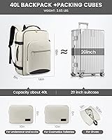 Amazon.com: LOVEVOOK Travel Backpack for Women & Men 40L,Airline