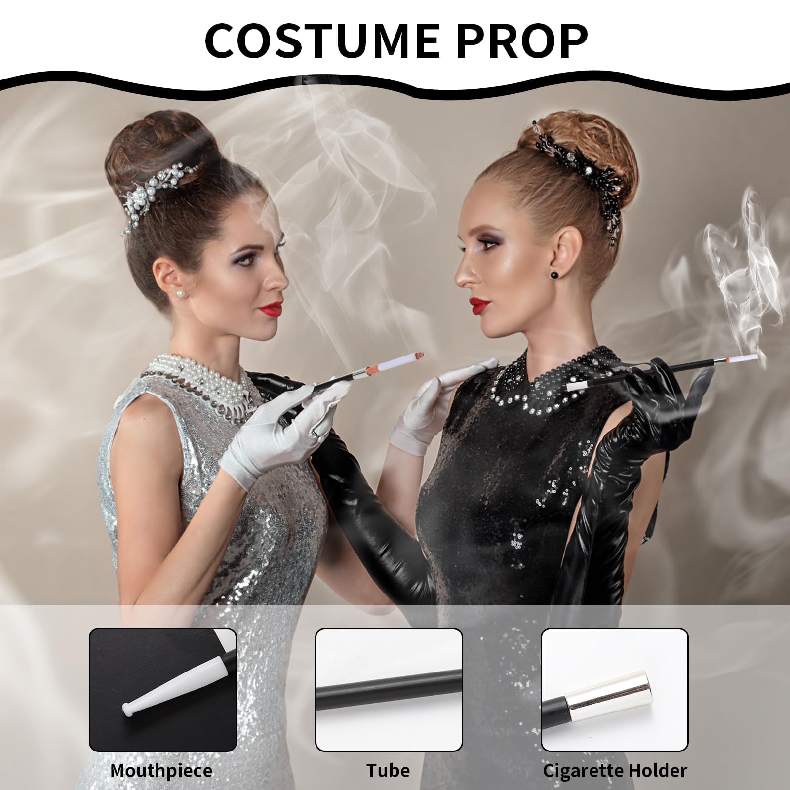fake cigarette holder Amazon.com: CLESEN 7 Long Cigarette Holders & 24 Fake Puff Cigarettes with  Smoke for Halloween Accessories for Women Costumes Like Cruella Deville,  Great Gatsby Roaring 1920s Flapper Costume Photo Prop,Halloween : Health
