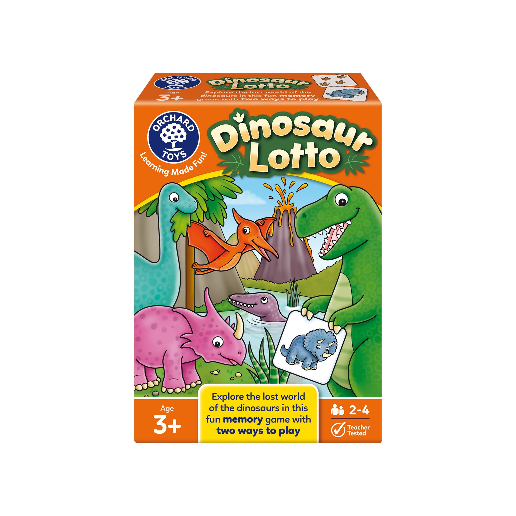 Orchard Toys Dinosaur Lotto Matching and Memory Game for Kids Age 3+