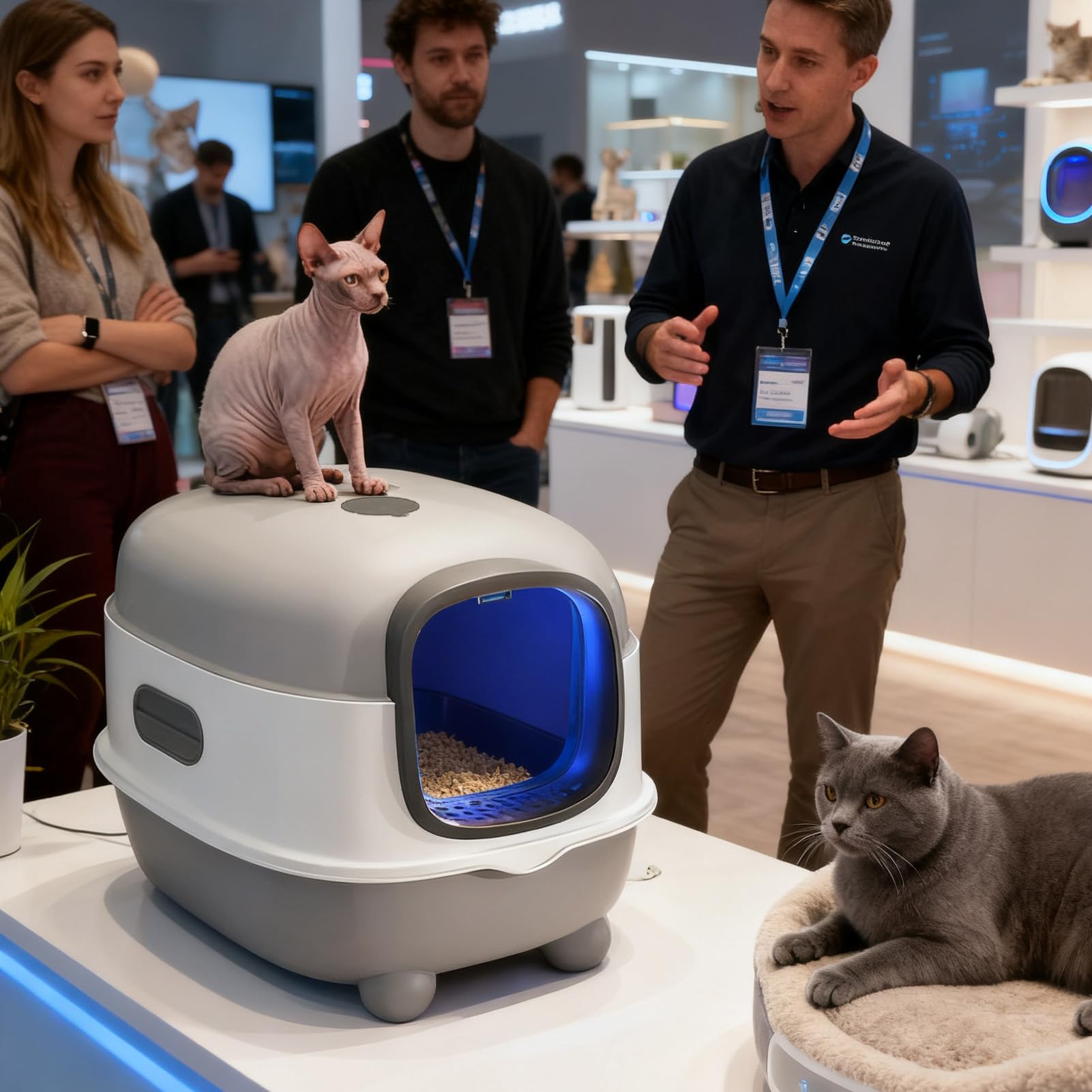 Lettiera per gatti – Pulizia automatica degli odori, grande media piccola | casetta autopulente per gatti copertura interna appartamento balcone terrazza giardino gattini gatti