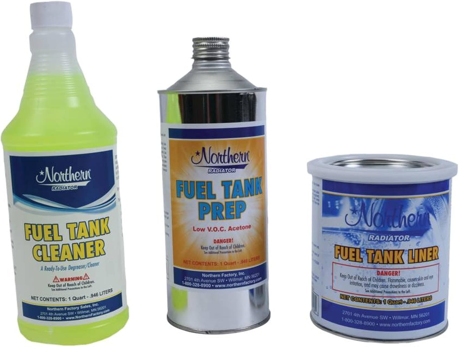 Complete Tractor Fuel Tank Liner 3003-0005 Compatible with/Replacement for Automotive & Farm, Cleans Seals & Protects Metal Fuel Tanks