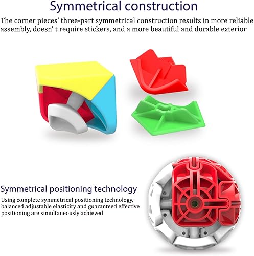 Miniatura 4 de Qidi Speed Cube 2 x 2 - Cubo mágico sin calcomanías de 2 x 2 x 2 juguetes (1.97 pulgadas), el juguete más educativo para mejorar la concentración.
