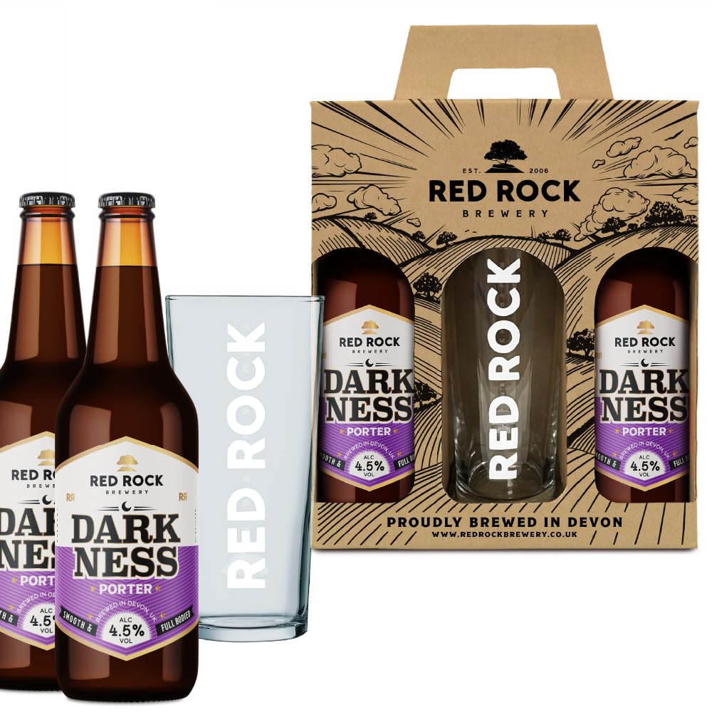 Red Rock Brewery Traditional British Ale Gift Set with Glass - 2x 500ml Bottles of English Beer (Capstan 5.8%) — view 9
