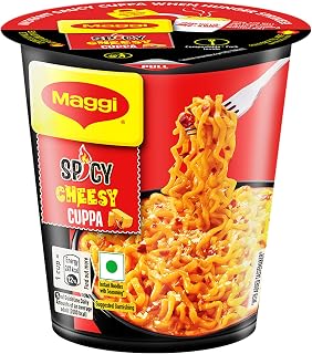 MAGGI Spicy Cheesy Instant Cuppa Noodles - Delicious Slurpy and Saucy Taste, 71.5g Price In India