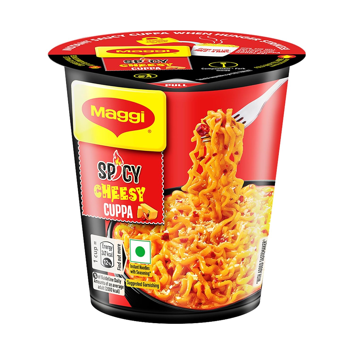 MAGGI Spicy Cheesy Instant Cuppa Noodles - Delicious Slurpy and Saucy Taste, 71.5g - Review, Price and Buying Guide