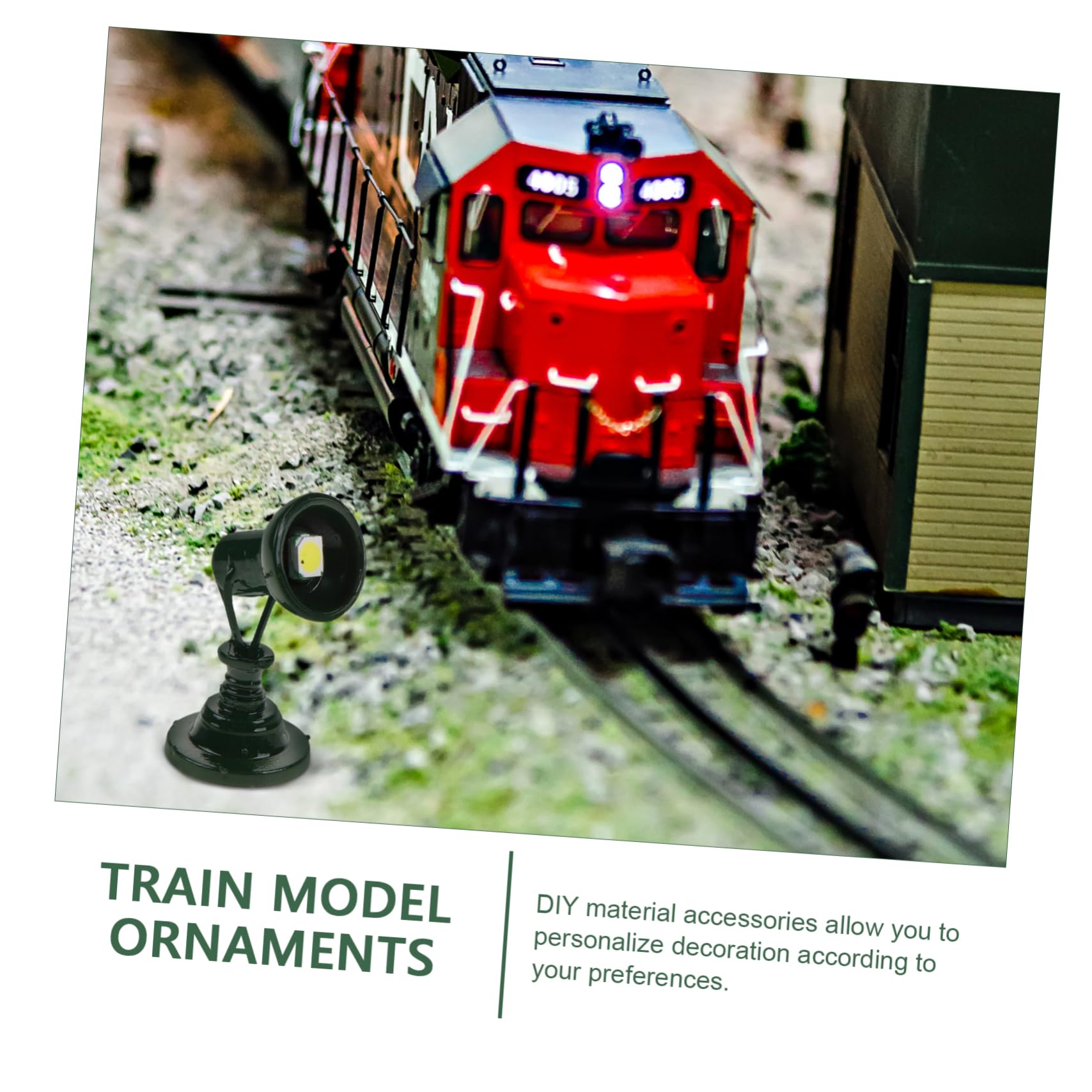 ULDIGI Model Railway Scene Lights 2pcs Mini Signal Lamps for Train Decor Table Setup