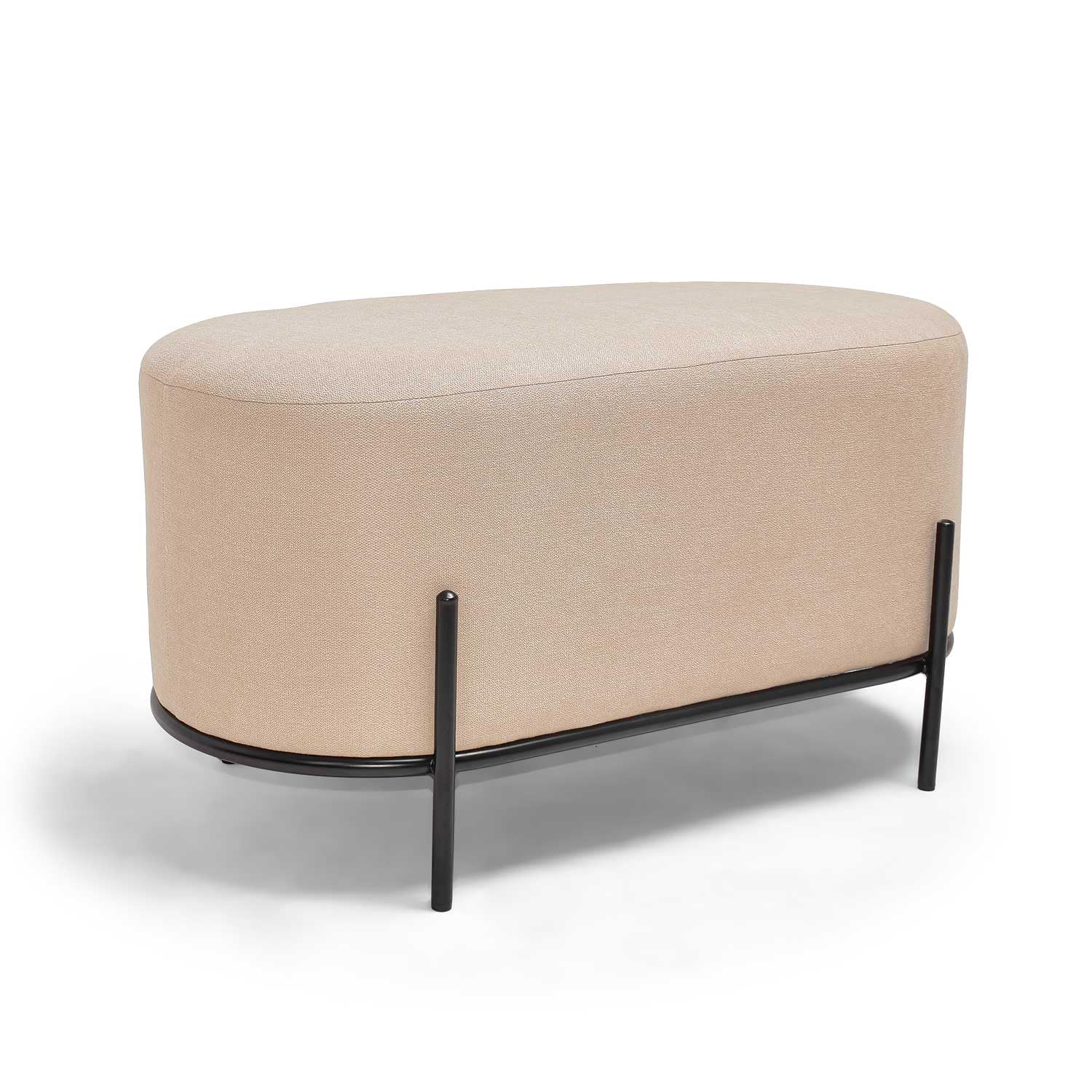 FRANKYSTAR LIPSIA LINEN - Pouf ovale in lino