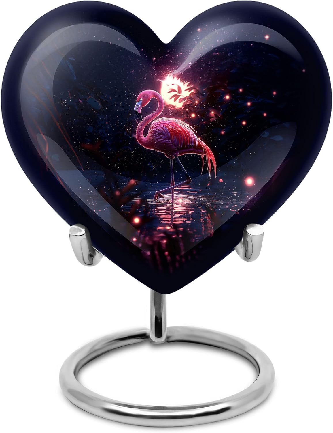 Flamingo Miniature Ash Holder for Women - Adult Urns for Human Ashes Women - Funeral Urns for Adult Ashes Men - Small Cremation Urn, Memorial Tiny Funeral Keepsake Container - Human Urn 3 Inch Flamingo-3 3 Inch Keepsake