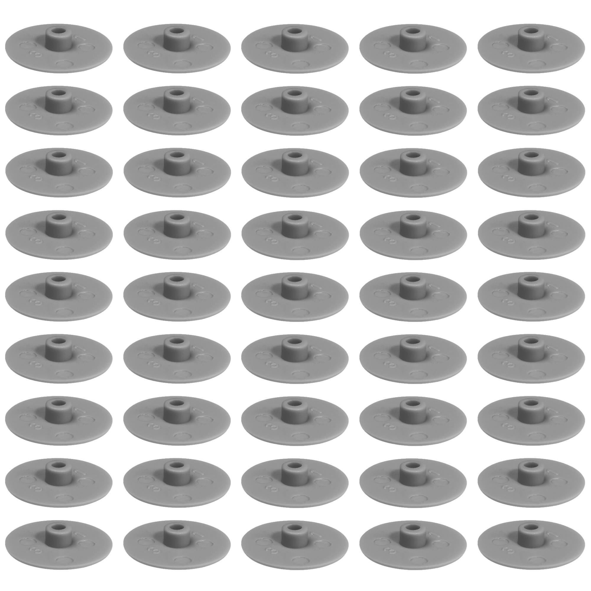 cyclingcolors RAL 7037 20x Cover Caps Screw Caps Hexagon Socket SW 4 Screws Cylinder Screws Protective Caps Plastic Grey