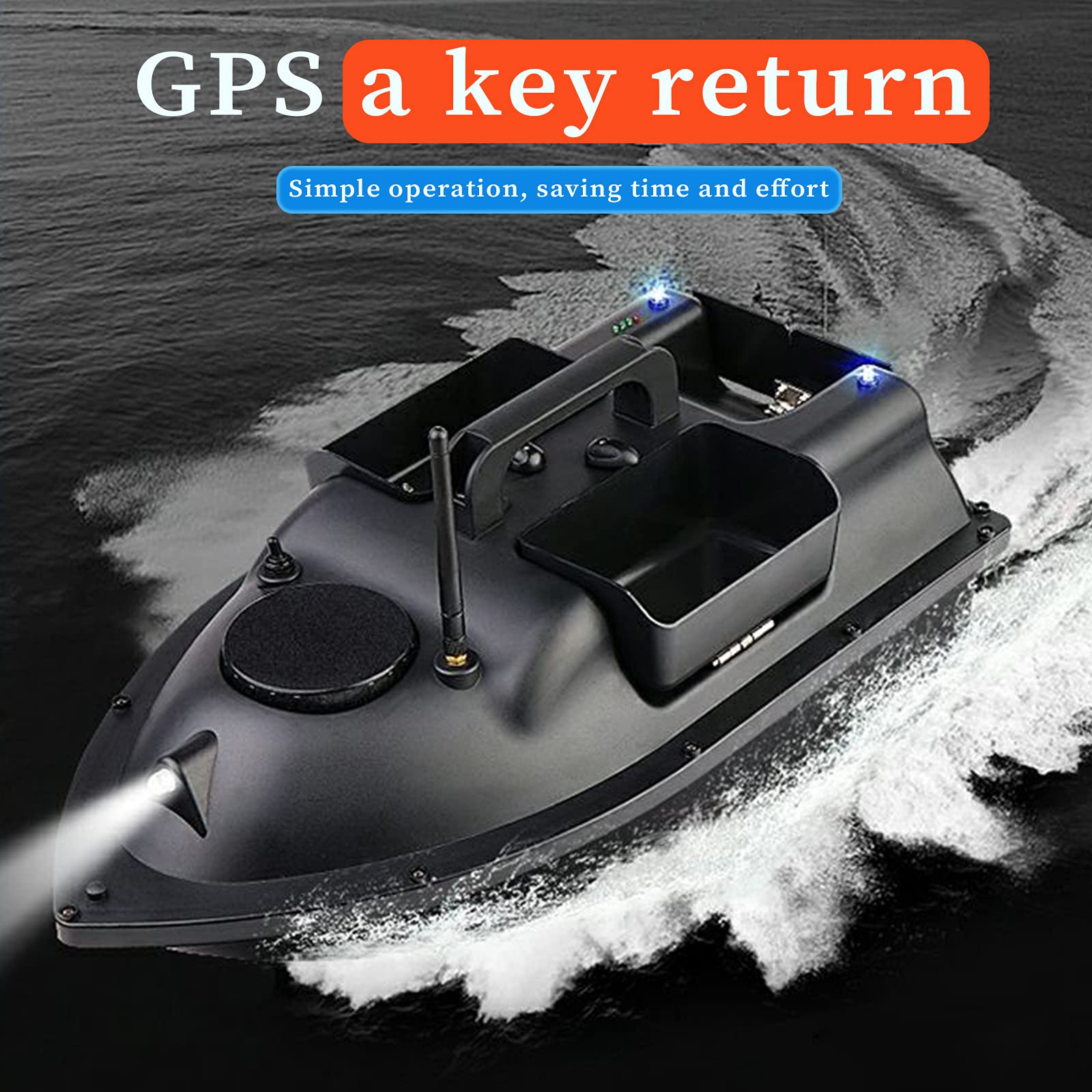 Barco de Cebo a Control Remoto con navegación GPS para la Pesca de Carpas en ríos y Lagos