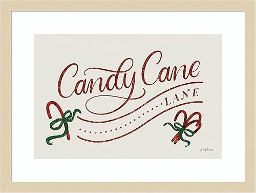 Miniatura 18 de Amanti Art Impresión artística enmarcada para pared, 27 x 36 pulgadas, nostálgica Navidad I por Becky Thorns, arte de pared de vacaciones, Búho