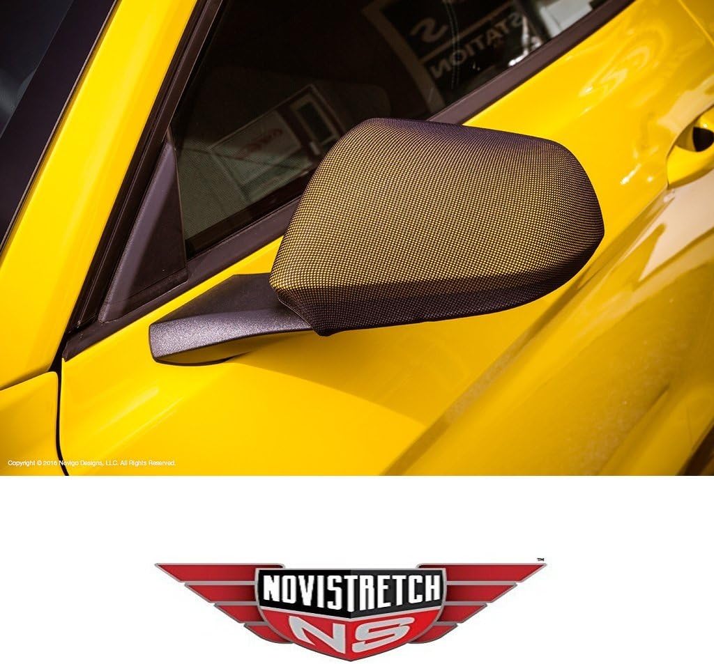 Mustang NoviStretch Front + Mirror Bra High Tech Stretch Mask Combo Fits: All 2015 Thru 2023 6th Gen Mustangs