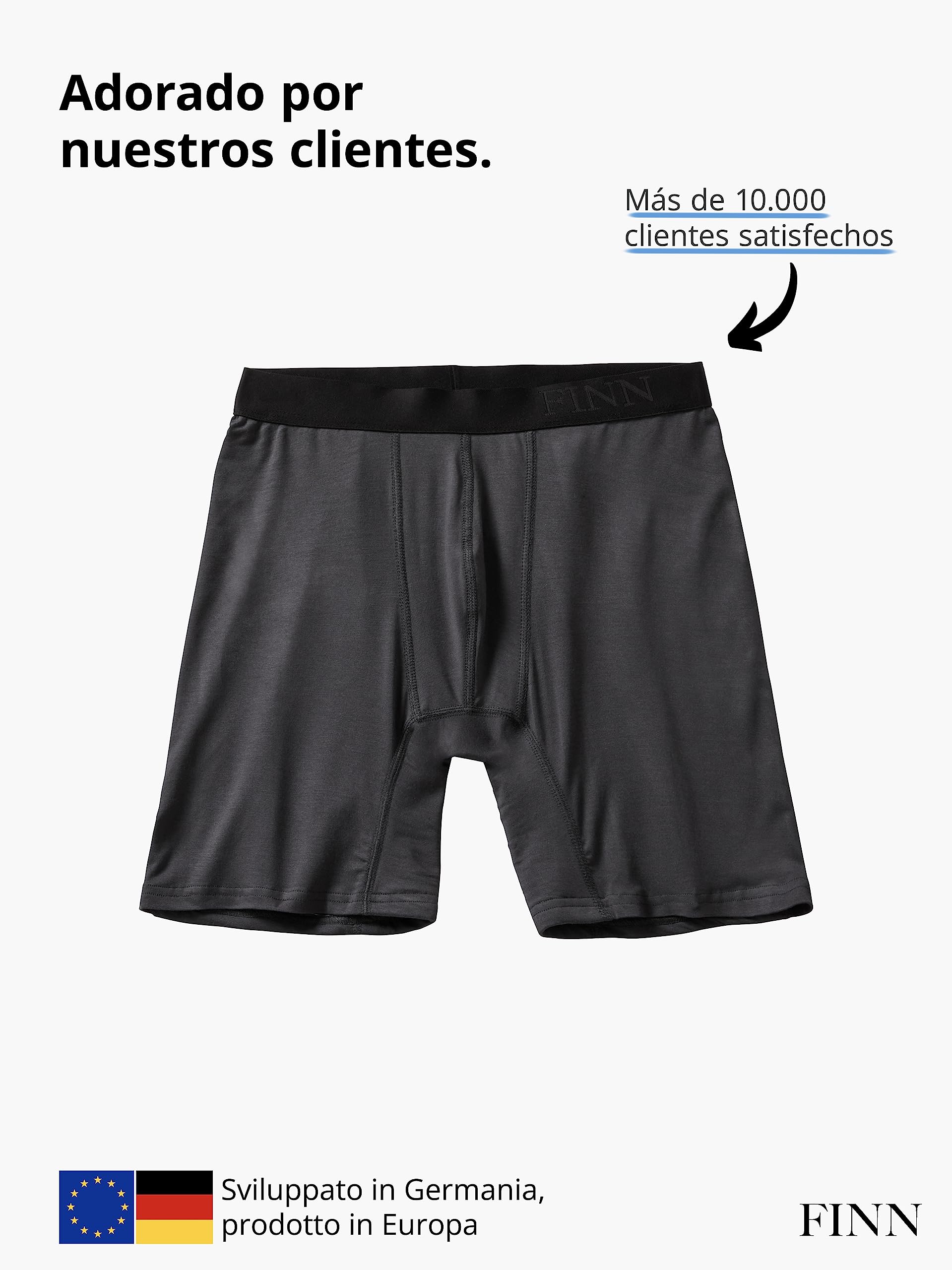 FINN Calzoncillos Hombre Pack de 3 Bóxer Micromodal Transpirables