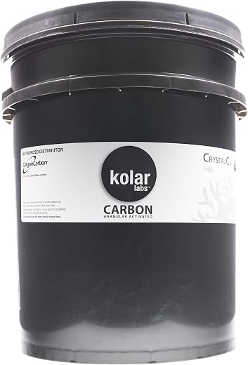 KOLAR LABS Crystal Cal Premium Activated Carbon, 25Lb Bulk Box, Reef Aquarium Grade, Calgon Carbon