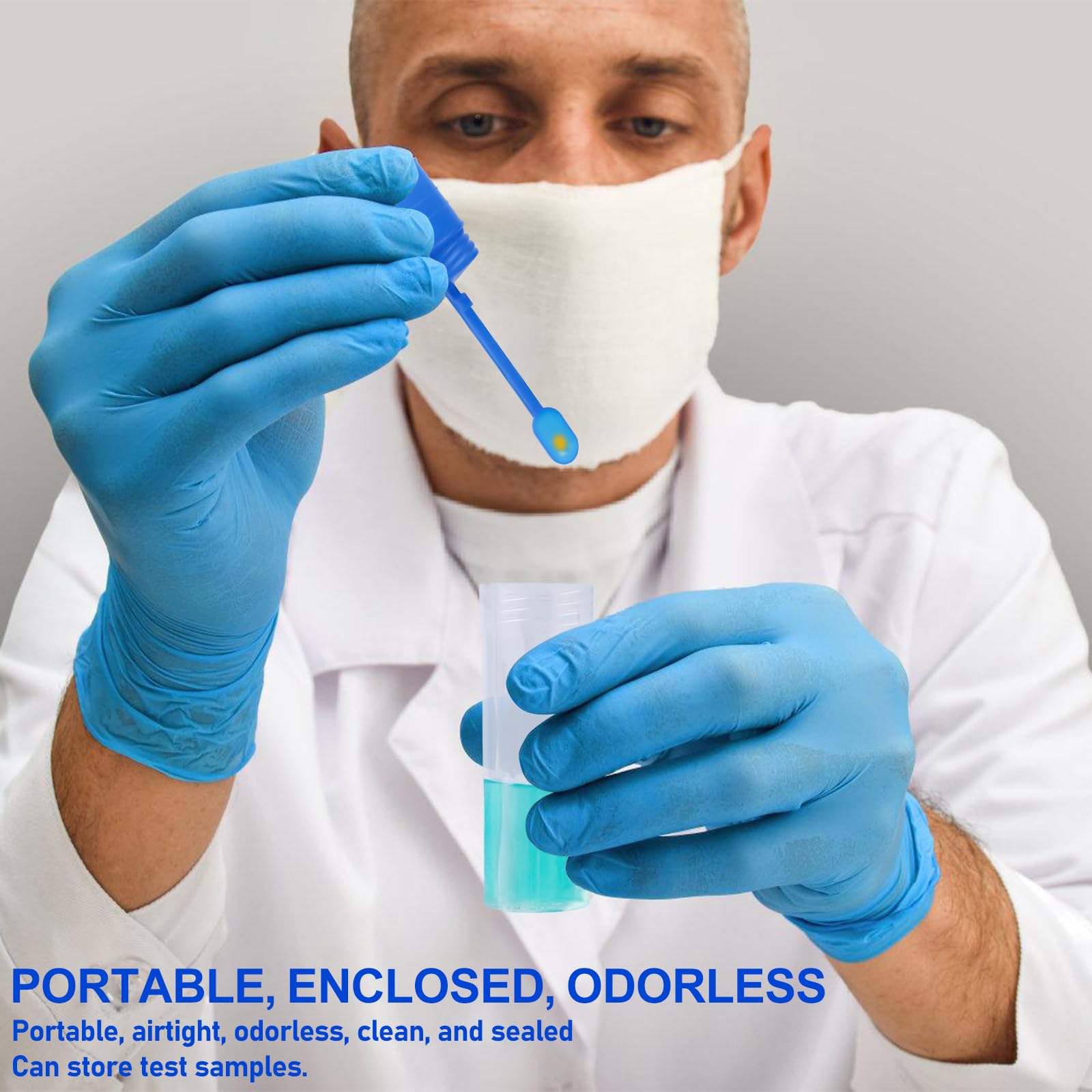 Lot De 25 Tubes D'échantillonnage De Matières Fécales De 15 Ml Avec Cuillère Et étiquettes Autocollantes - Pour Chats Et Chiens - Bonne étanchéité