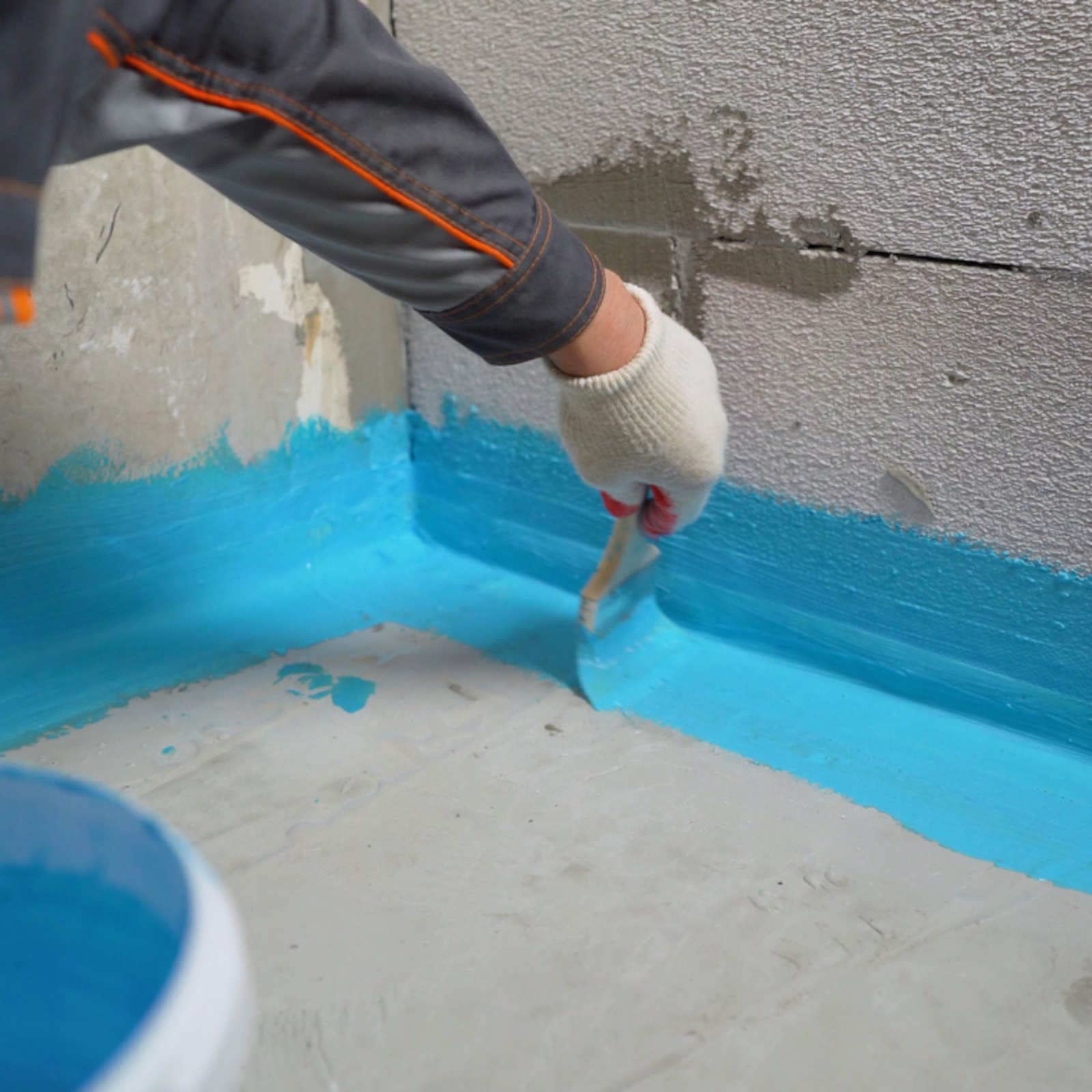 HAUSA Flüssigfolie Dichtfolie für Bad Dusche Küche 15kg bis 15m² blau Badabdichtung Duschabdichtung elastische Abdichtung unter Fliesen absolut wasserdicht lösemittelfrei Dichtmasse