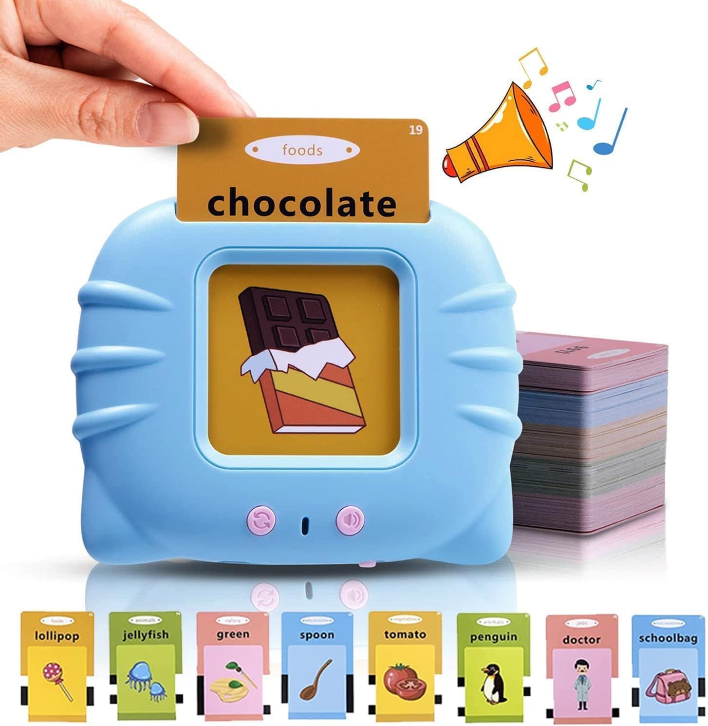 UCRAVO Talking Flash Cards for Kids 224 Sight Words Learning Toy for Toddlers 2-6 Years Montessori Preschool Educational Toy | Speech Therapy & Autism Learning Device | Birthday Gift for Boys & Girls