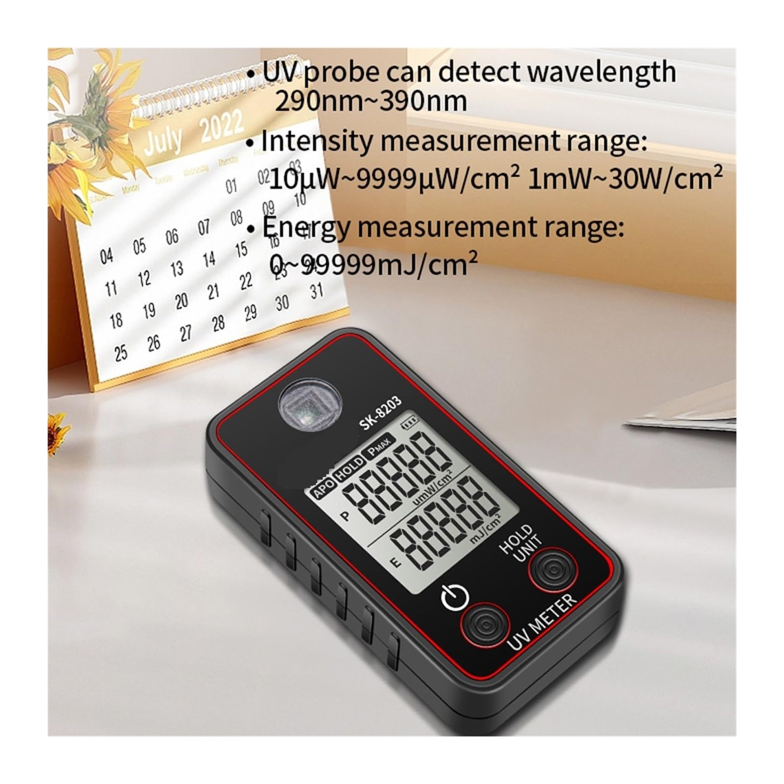 Spektralphotometer, Hohes Ultraviolett-Beleuchtungsmessgerät, Tragbares Beleuchtungsmessgerät, Tragbares Beleuchtungstestmessgerät, LCD-Display Mit Datenspeicherung