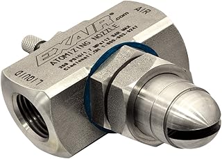 EXAIR AF5020SS Atomizing Nozzle, 231 GPH Maximum Flow Rate, 874 LPH Max