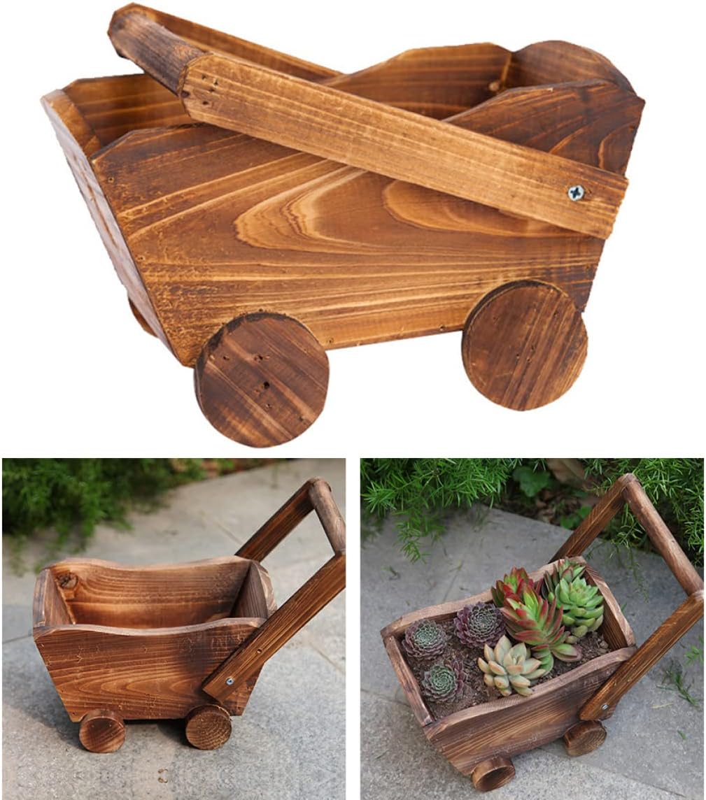 Cartoon Cart Shape Flower Pot for Fleshy Home Decoration for Succulents and Greenhouse Nursery Settings