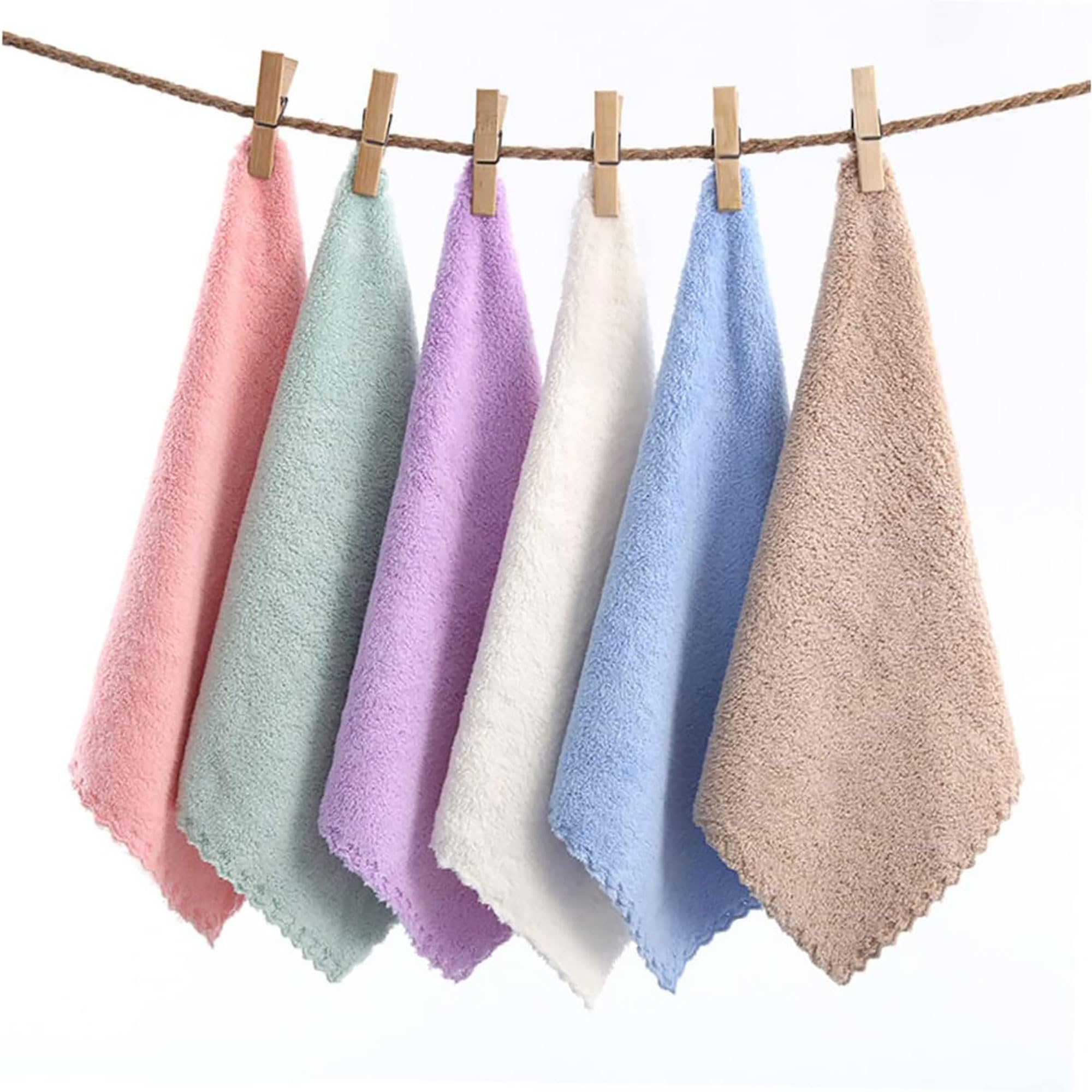 ALOUD CREATIONS 12Pc Soft Face Towel for Women, Kids and New Born Babies | Ultrathin Microfiber Towel Handkerchief | Small Size 25x25 Cm | Soft and Super Absorbent Hand Towel for Kids (B0DBFDHYSG) Amazon Price History, Amazon Price Tracker