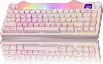 Womier K80 75% Wireless Mechanical Keyboard with Screen and Knob Keyboard