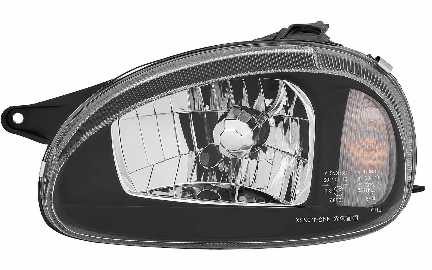 AD Tuning GmbH & Co. KG 960102 Faro Set, Cristal Transparente Negro
