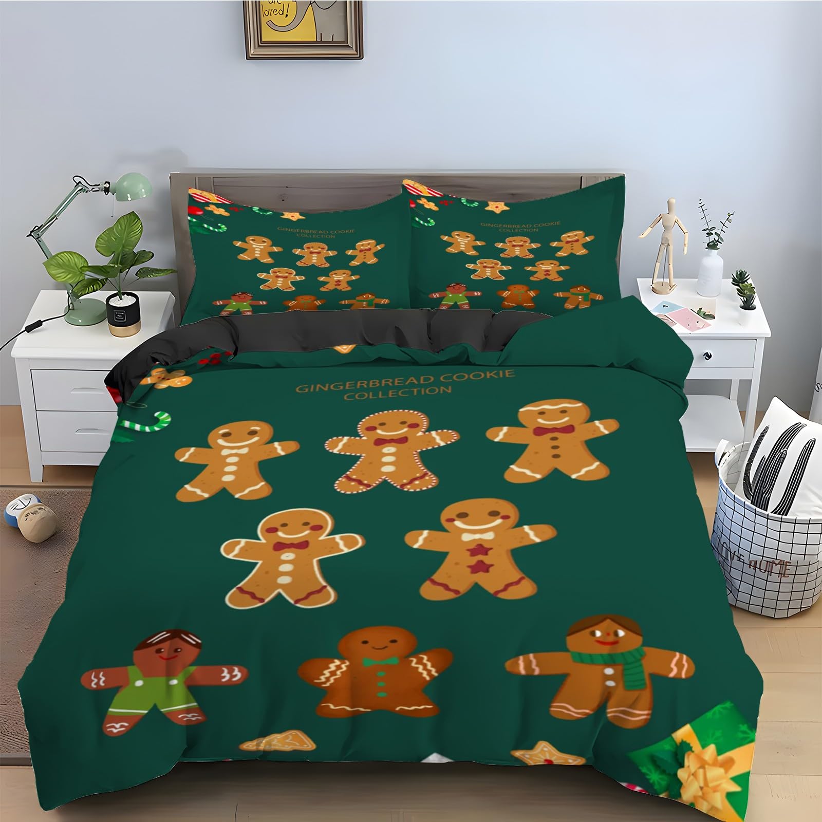 Housse de couette 220x240 microfibre douce avec fermeture éclair durable