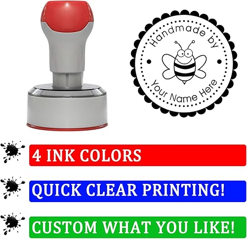 Miniatura 5 de Sellos personalizados personalizados Sello hecho a mano redondo 1-58 pulgadas de diámetro