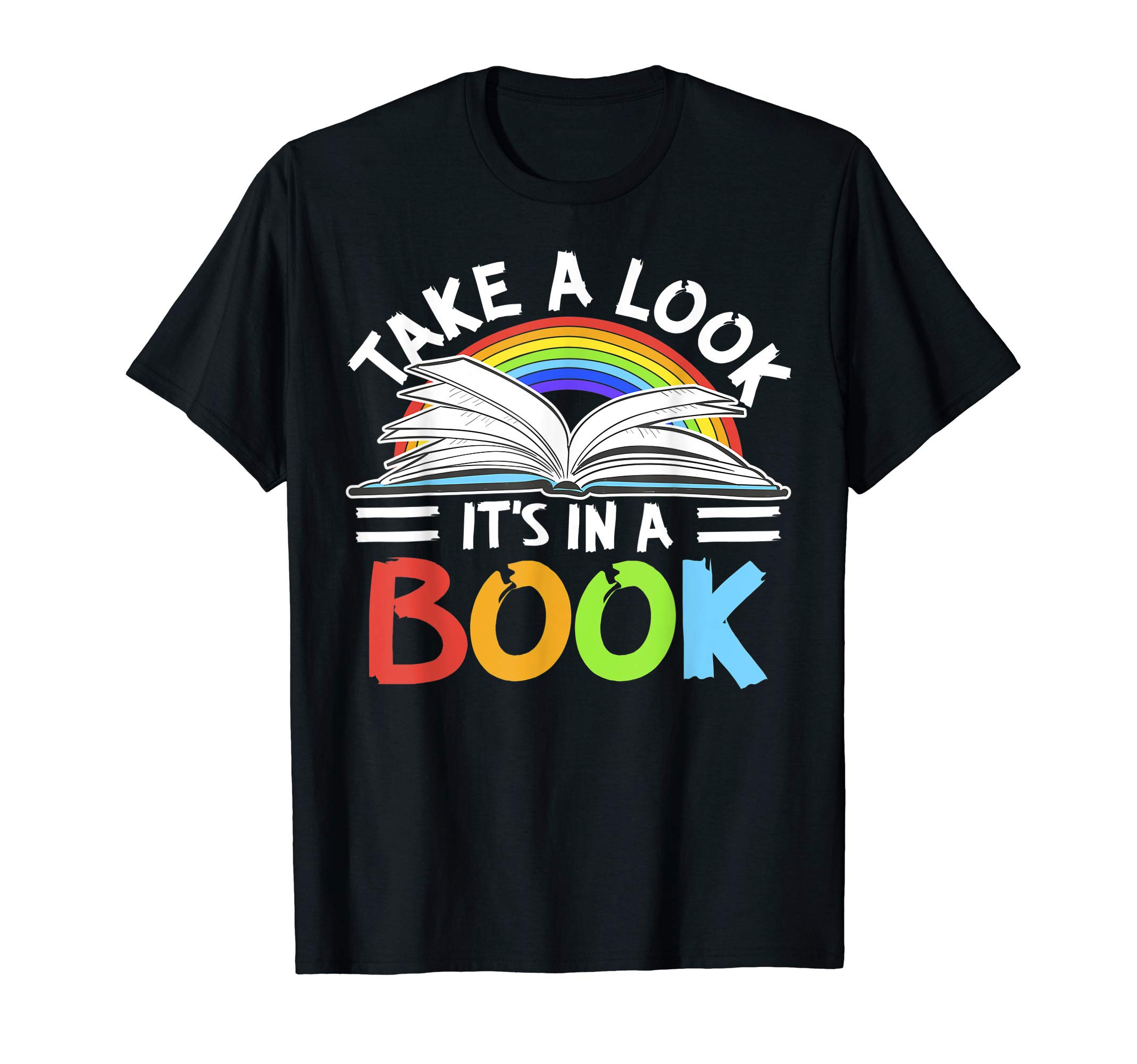 Love Reading Love Rainbows Gift Retro Rainbow Design design T-Shirt