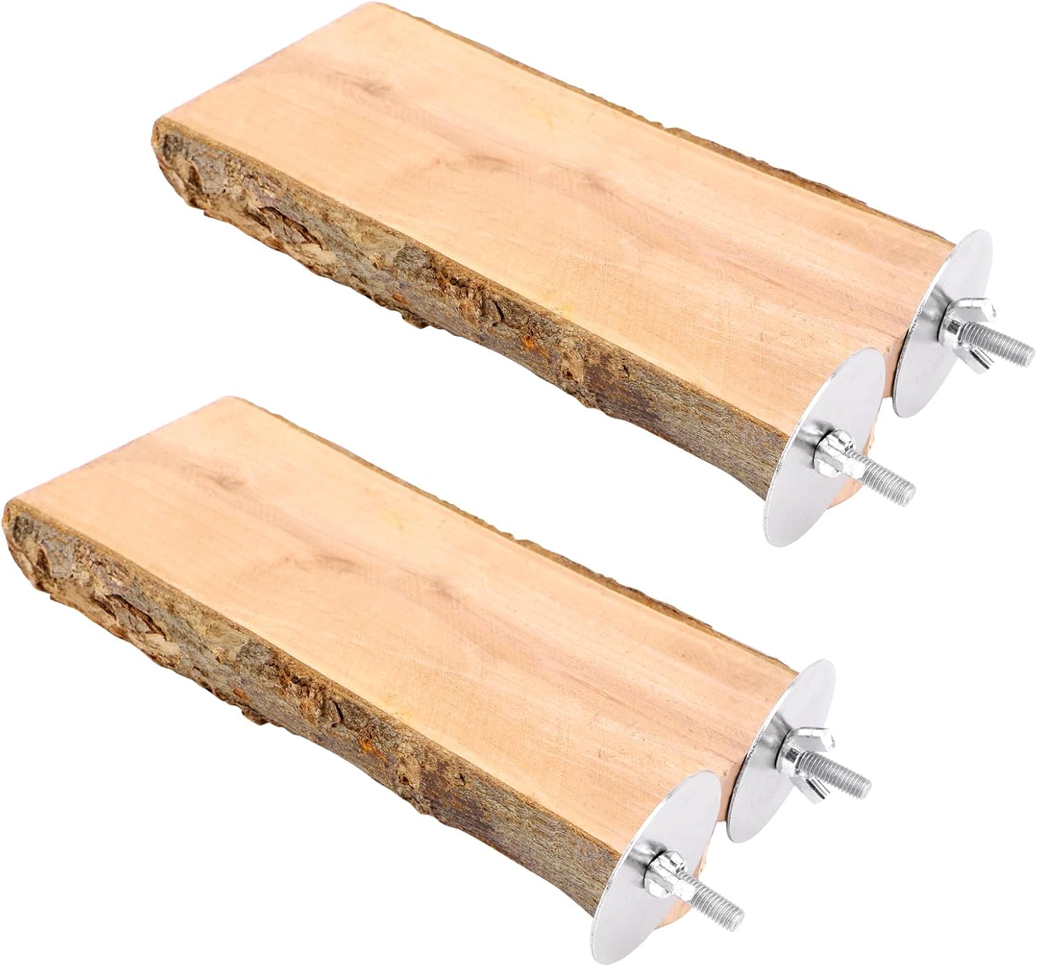 2PCS Large Flat Bird Perch Platform for Cage (6" x 3.15")