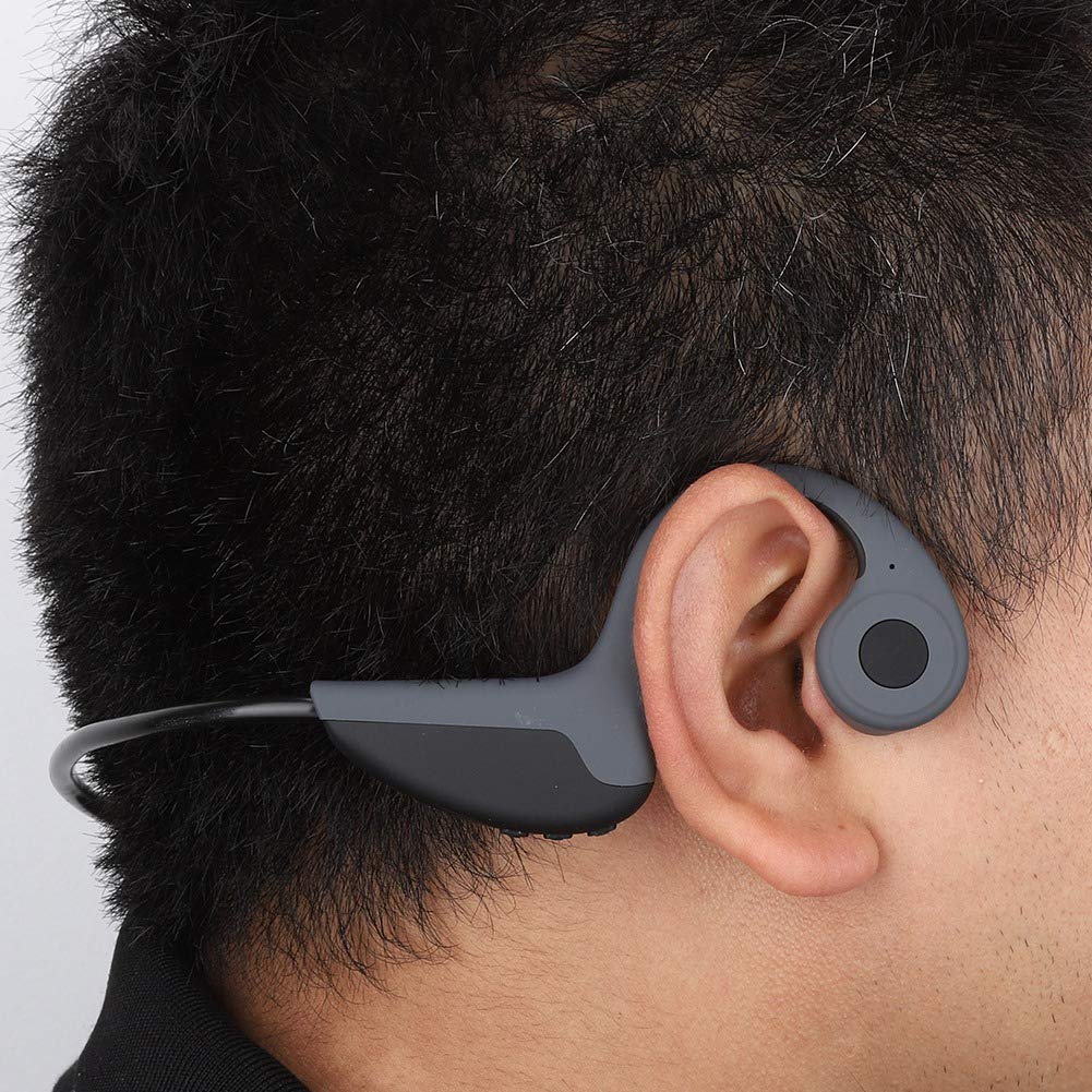 Auriculares de conducción ósea ASHATA, Z8 Auriculares inalámbricos de conducción ósea Auriculares impermeables Bluetooth 5.0 Auriculares, Auricular Bluetooth Auriculares inalámbricos Tecnología de con