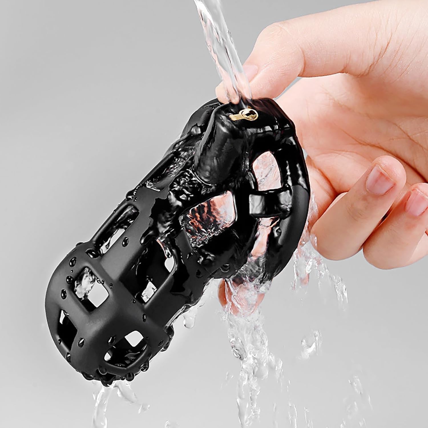 Castidad Hombre Sissy Chastity Cage Male Sexuales Para Sexo Pareja Jaula Para El Pene Juguetes Eróticos Para Adultos (L)