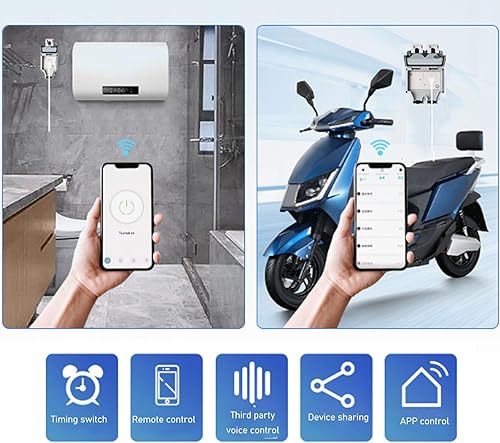 Miniatura 2 de Enchufe impermeable inteligente WiFi, impermeable IP66, estándar de Israel, 16A 110 a 250V, conexión WiFi, control de voz, control de aplicación,