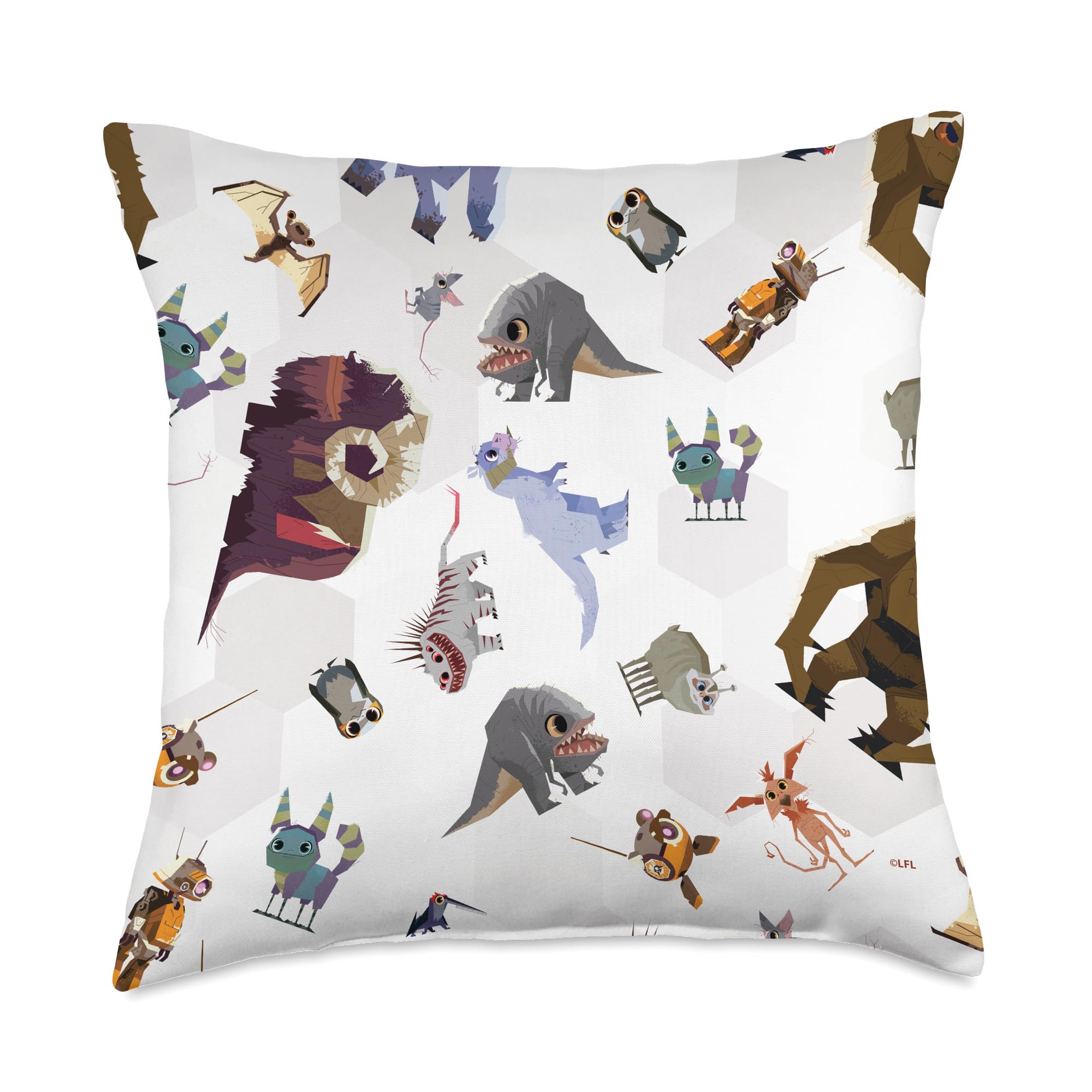 Coussin Star Wars pour revivre la magie de la saga avec un imprimé géométrique multicolore unique
