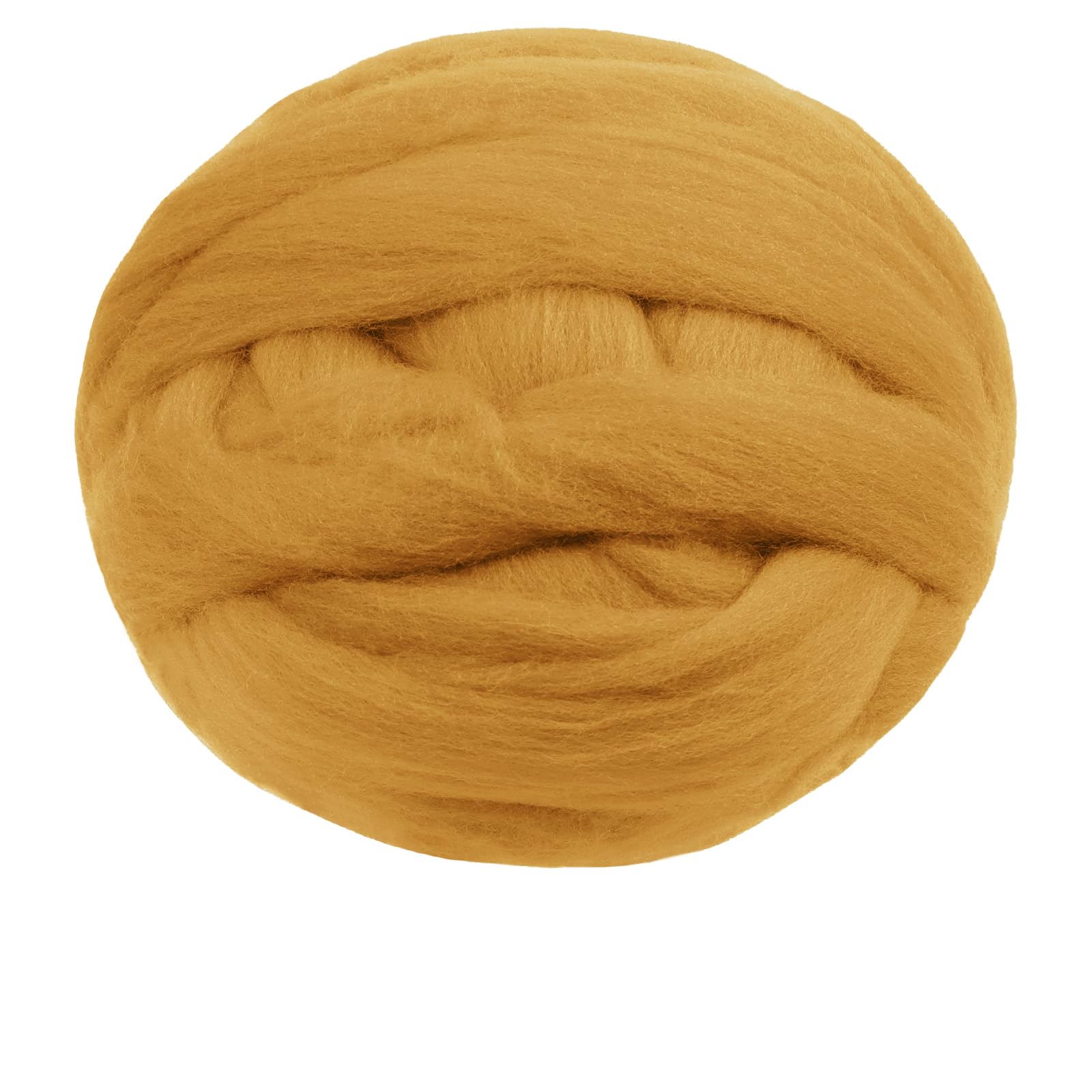 Uiopa Needle Felting Wool, 100g Felting Wool Soft Wool Roving Yarn, Yellow Wool Roving for Needle Felting, Wet Felting, Felting Projects, DIY Crafts