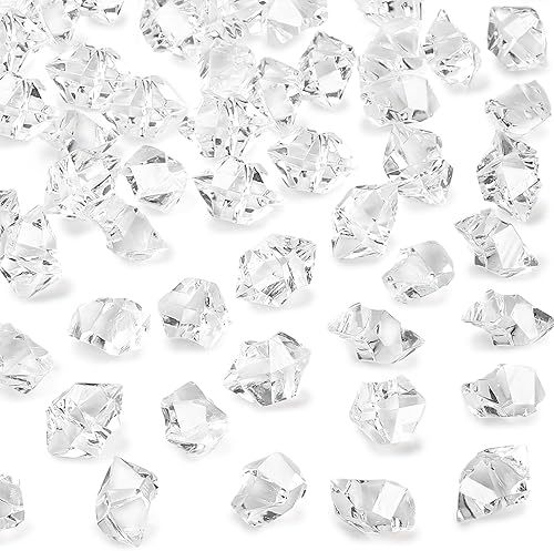 DomeStar - Piedras de hielo falsas y trituradas 150 unidades de cubos de hielo de plástico acrĂlico transparentes con diamantes de imitaciĂłn para DomeStar - Piedras de hielo falsas y trituradas 150 unidades de cubos de hielo de plástico acrĂlico transparentes con diamantes de imitaciĂłn para