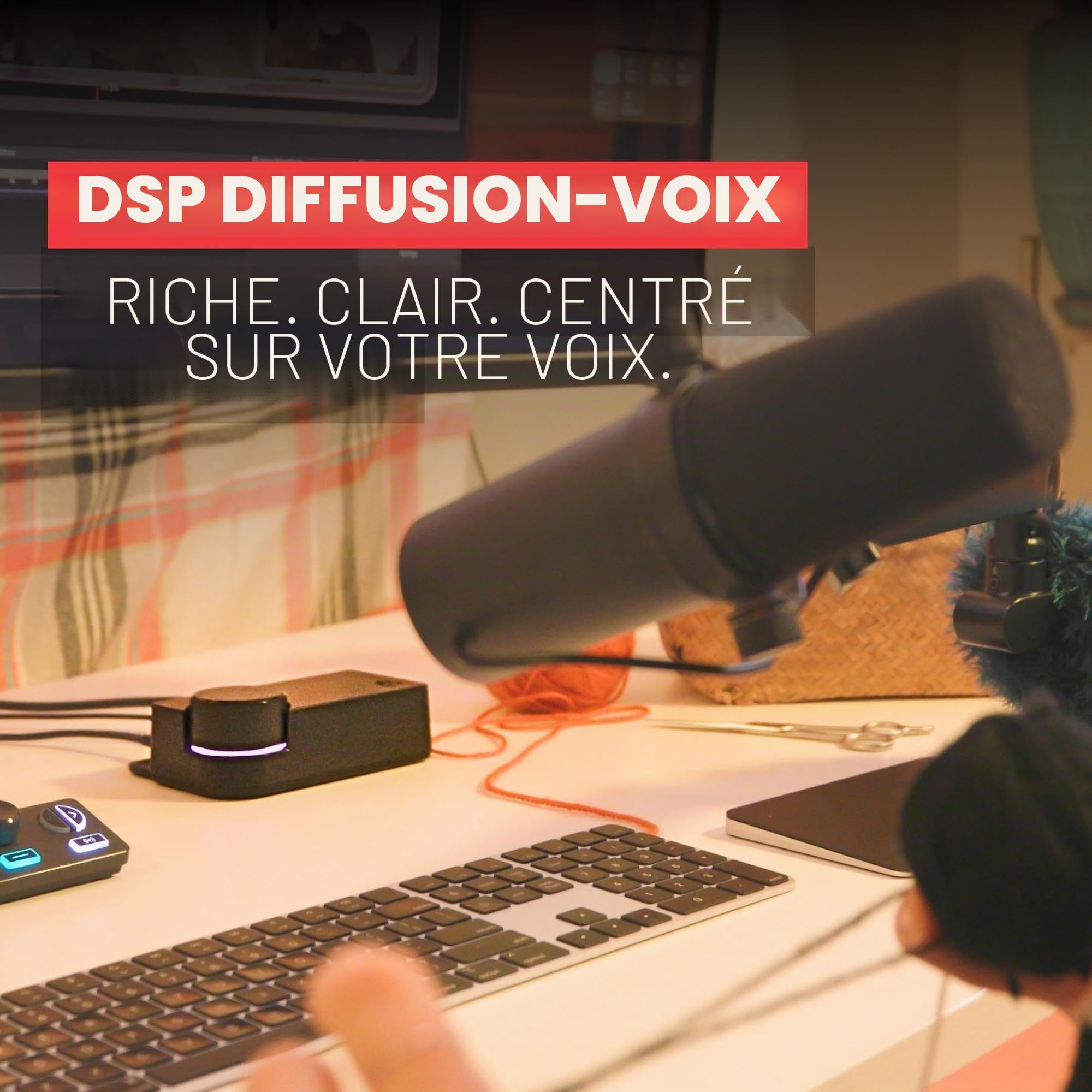 BEACN Studio – Interface audio USB XLR pour les créateurs, chaîne micro DSP intégrée, préampli ultra-silencieux, connexions USB-C double PC et console multi-canaux, pour streaming, jeux et podcasts