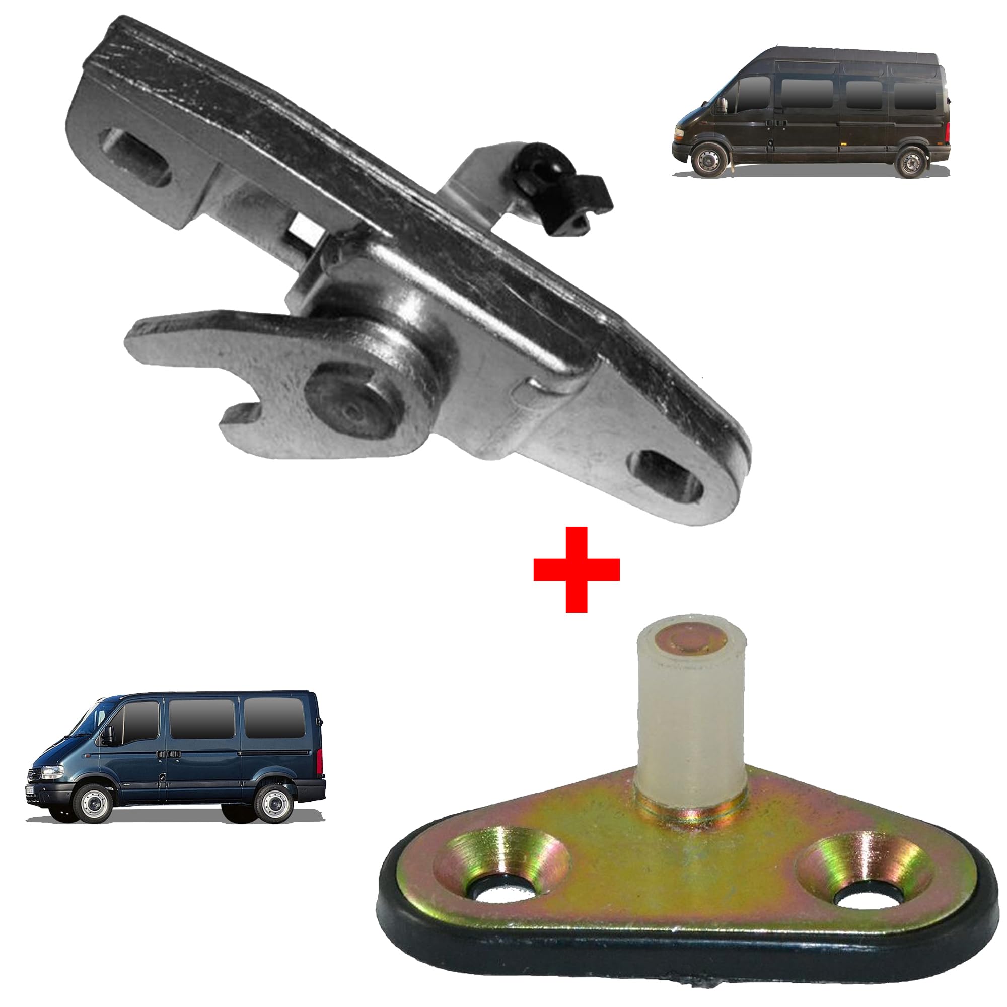 Partsline Crochet AVEC Loquet Supérieurs de verrouillage de porte coulissante droite (côté passager) compatible avec Interstar, Movano A, Master II - 8249000QAA 4401648 7700352412