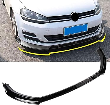 Car Front Bumper Lip Spoiler for VW Golf 7/7.5 MK7 GTI GTD 7R 2014 2015 2016 2017 2018 2019, Tuning Body Kit for Cars, Splitter Spoiler Diffuser Accessories