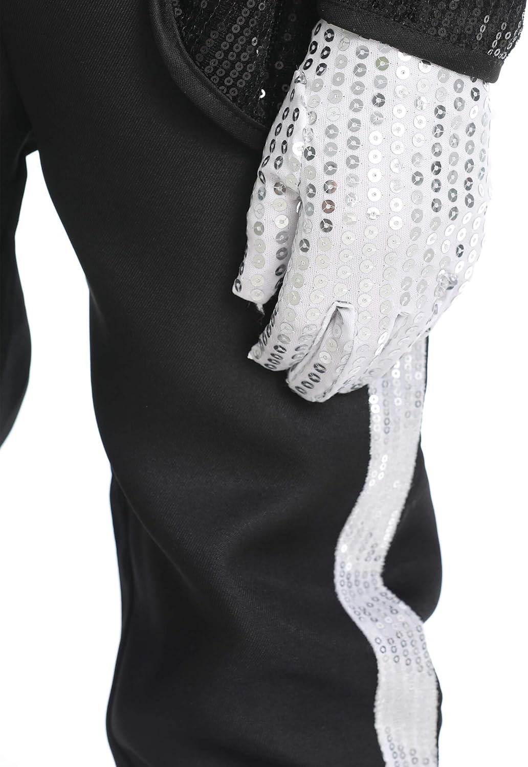 8 Pcs 80s 90s Dance Star Costume for Kids Pop Stage Cosplay Halloween with Accessories Set - Image 7