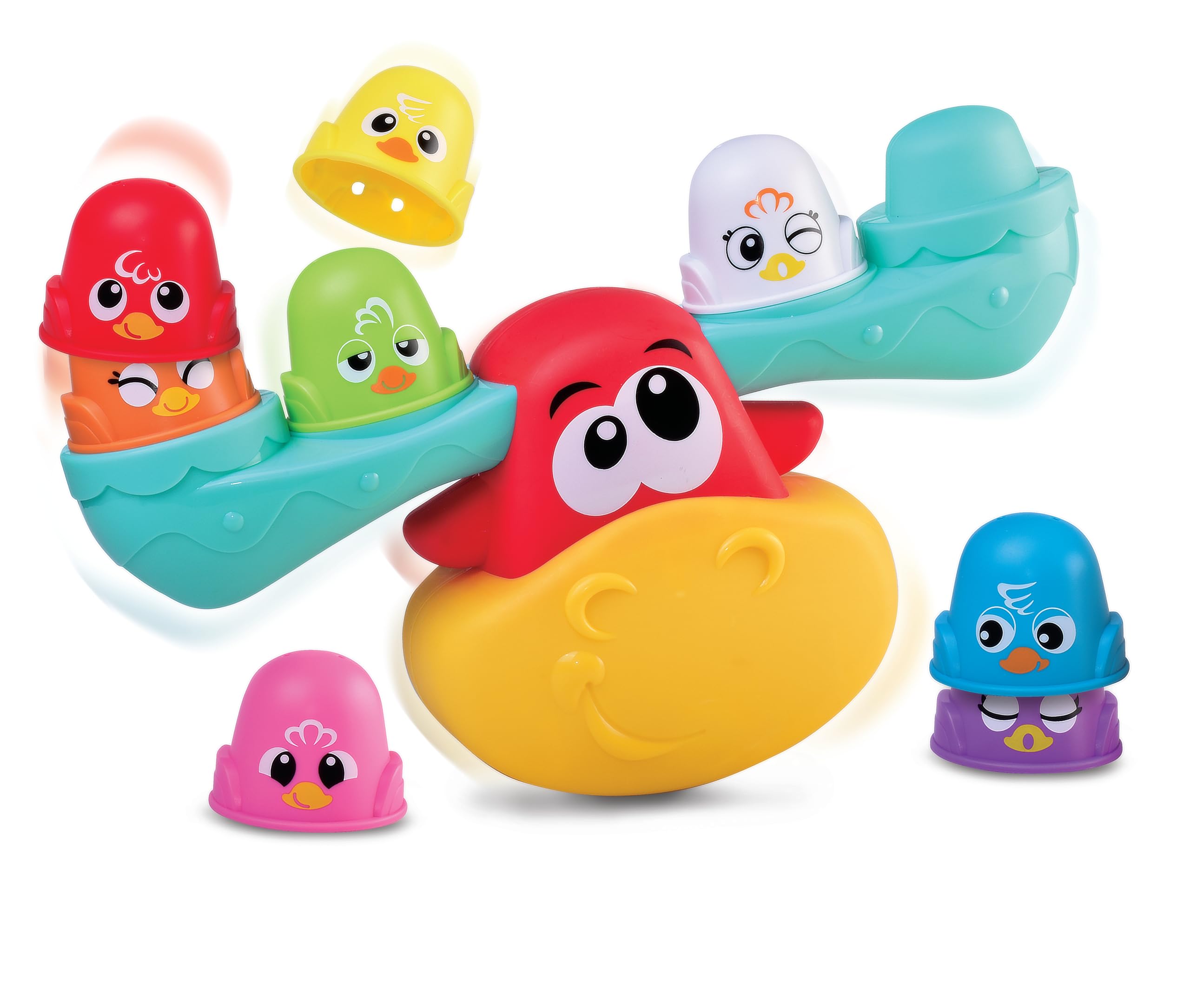 Kidoozie Wobbly Stacking Moose - Fun & Skillfull Stacking Toy for Ages 12 Months+ Build High, Giggle More! Helps to Develop Hand-Eye Coordination and Spatial Awareness Skills