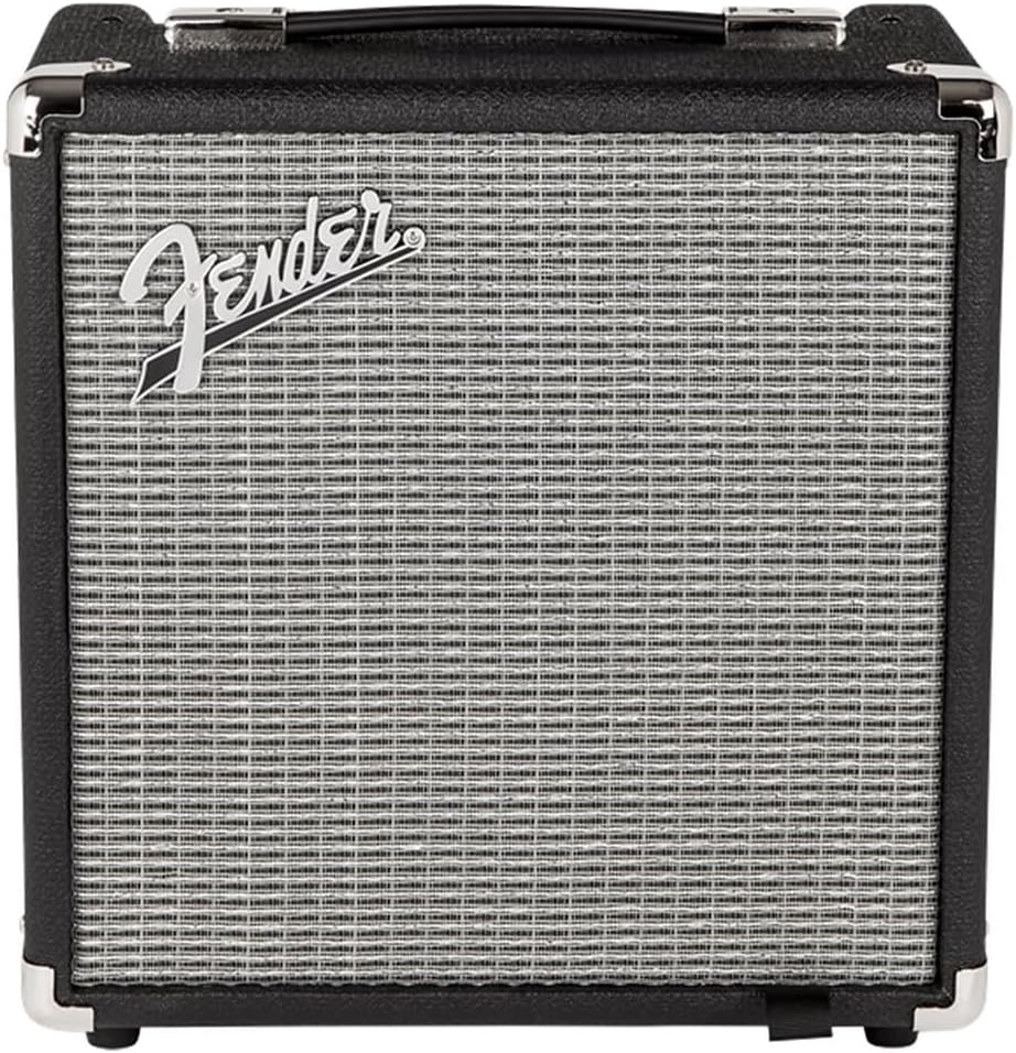Fender Rumble 100 V3 Bass Amplifier Bundle with Fender Joe Strummer Instrument Cable, (13ft) Straight/Straight, Drab Green