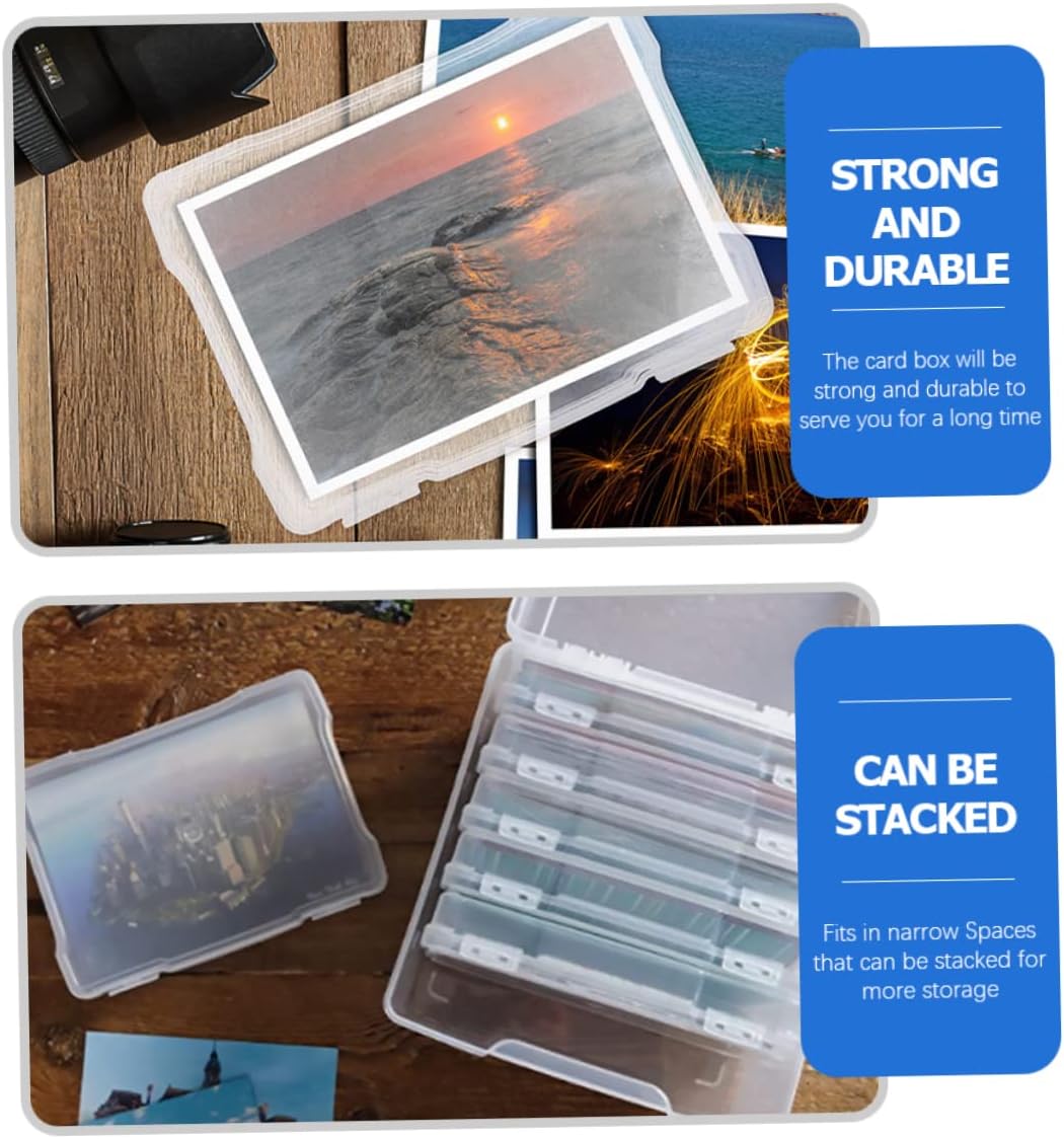 Homoyoyo Photo Storage Containers Card Organizers Greeting Card Storage Photo Keeper Easy