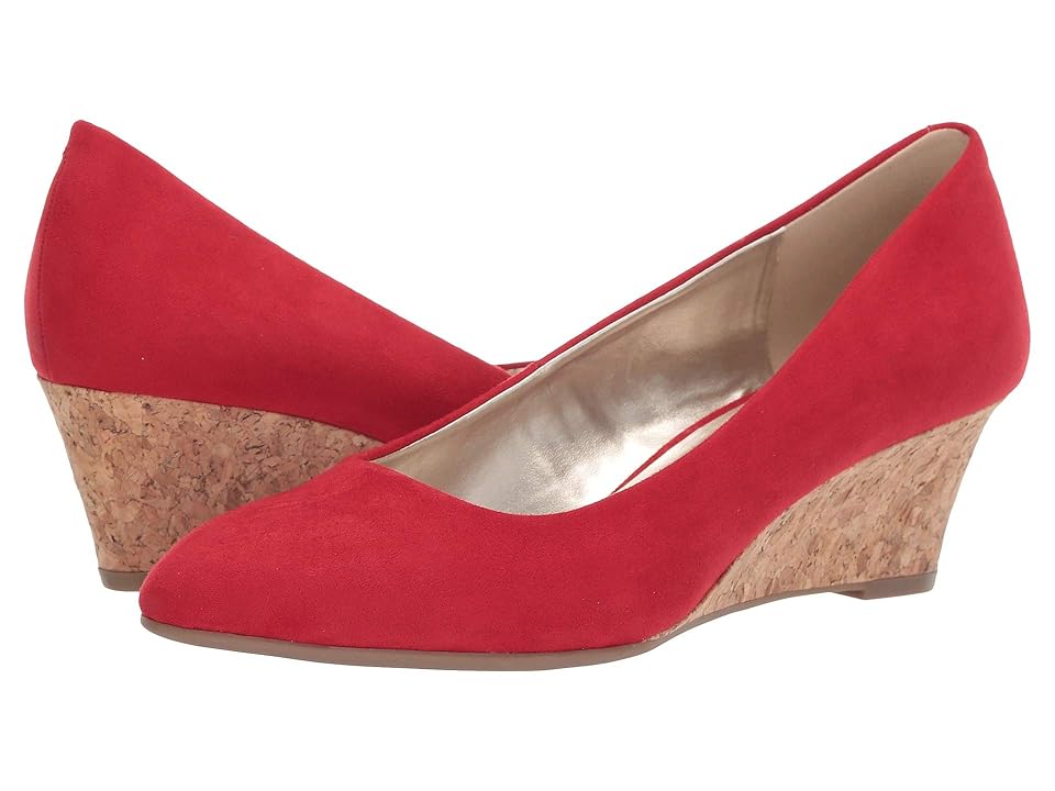 

Bandolino Fayola Wedge Heel (Red Suede) Women's Shoes