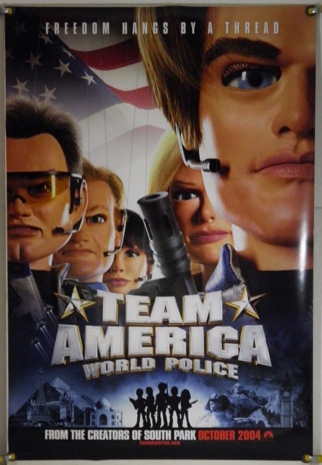 Amazon.com: TEAM AMERICA: WORLD POLICE Original Movie Poster 27x40