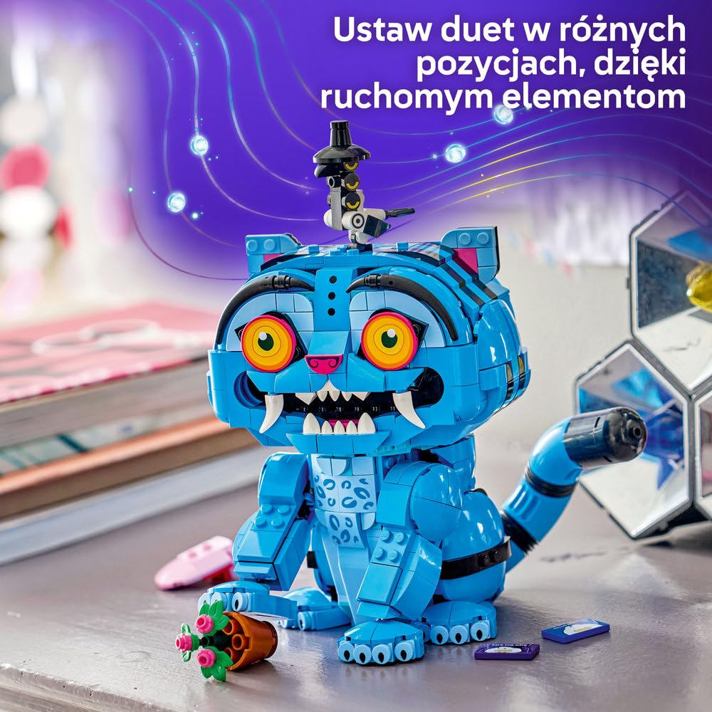 LEGO KPop Demon Hunters Tygrys Derpy i Sroka Sussie 72537 | K-popowe łowczynie demonów, kolekcjonerskie figurki, prezent dla dzieci i fanów filmu, zabawka dla 9-latki, 825 elementów